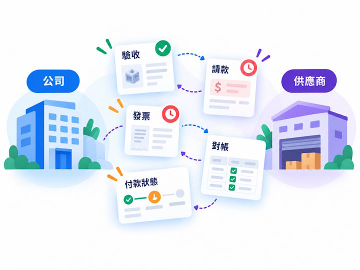 驗收請款與對帳往返成本高插圖