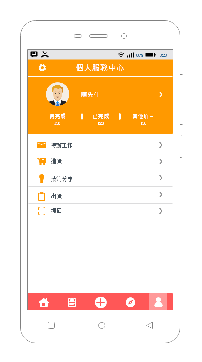 EIP APP User畫面