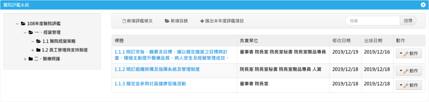 評鑑分類管理
