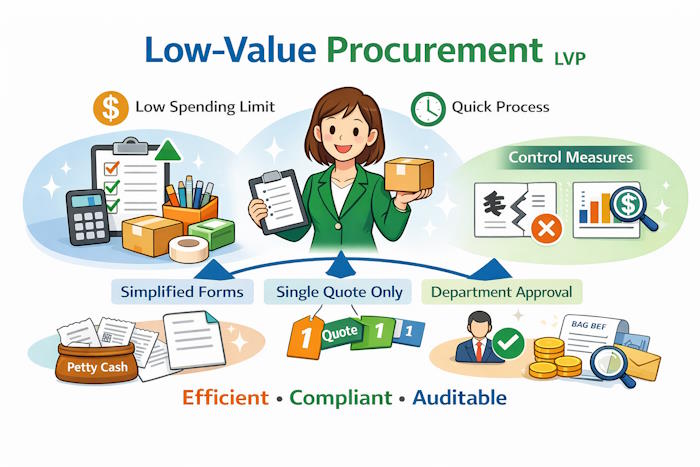 採購系統中之小額採購作業：簡化流程與控管機制
